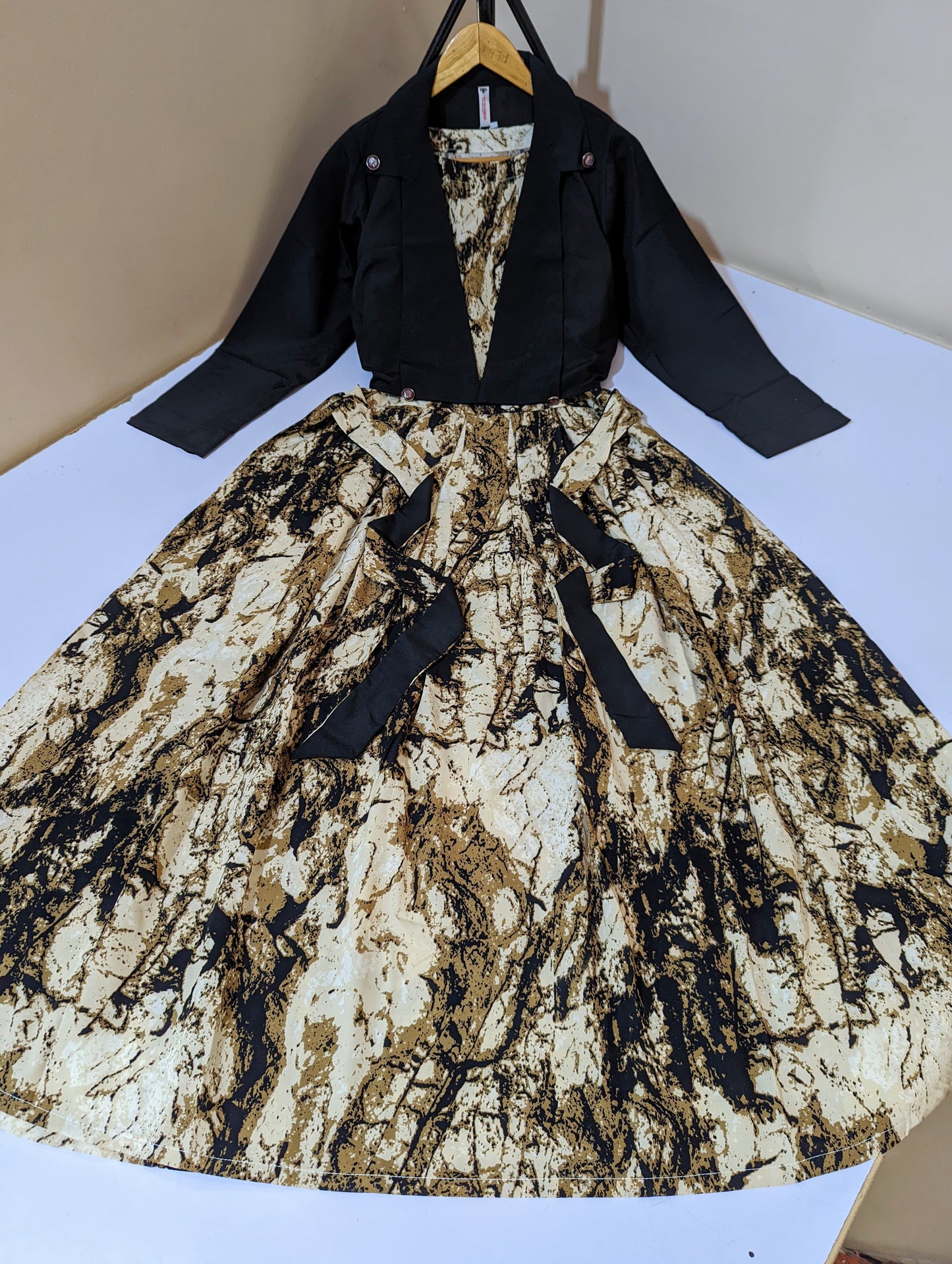 Digital Printed Coat Maxi