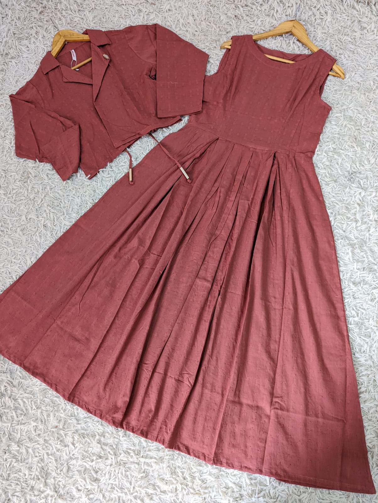 New Luxury Cotton Jacket Maxi