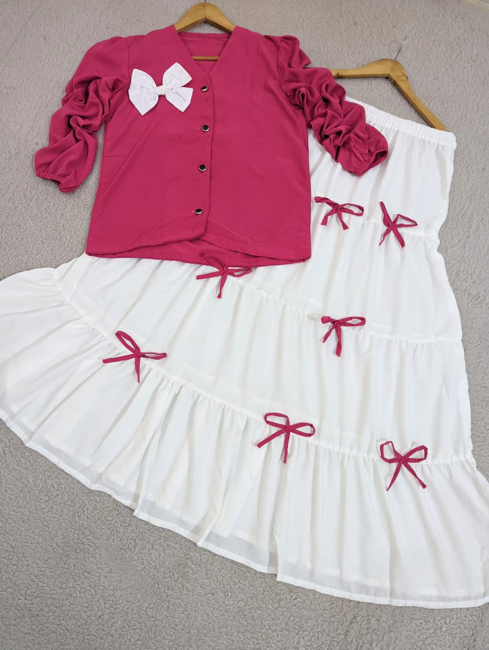 Elegant Top & Bow Skirt