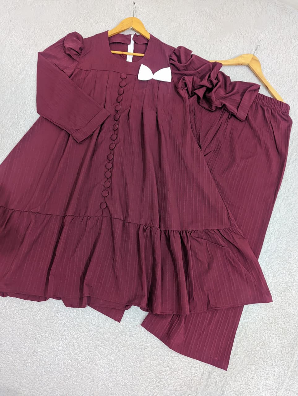 Solid Bow Co-ord Set