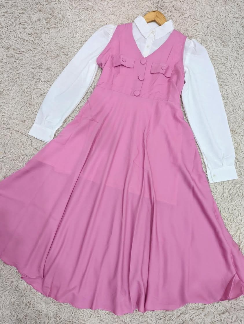 Romper frock with pockets