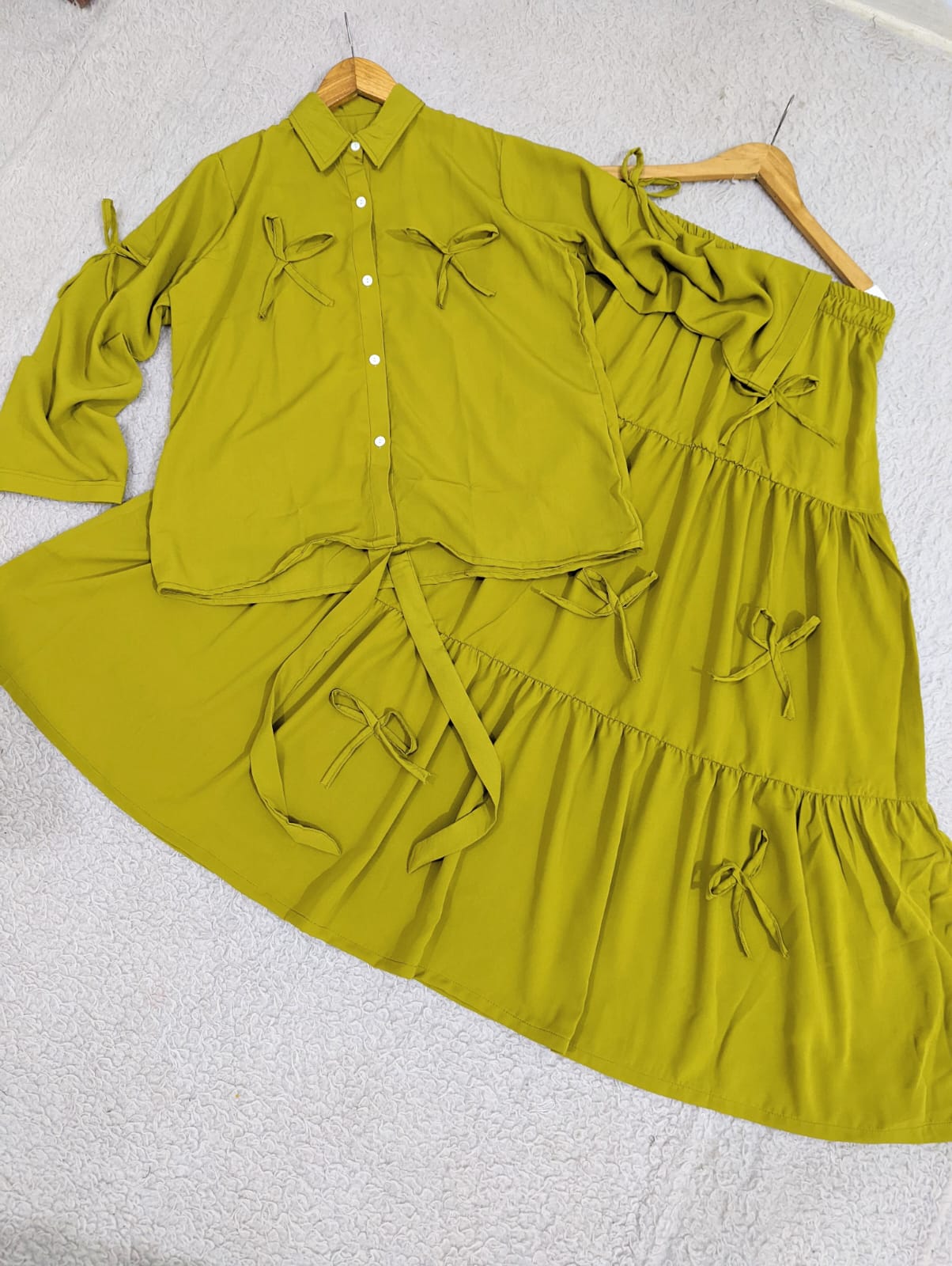 Cinched Bow Skirt & Top