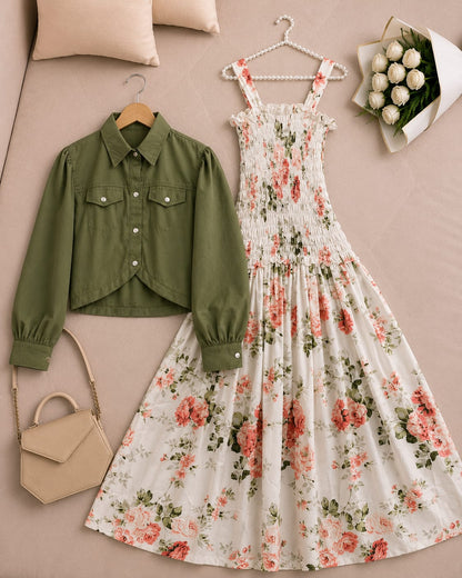 Floral Jacket Dress