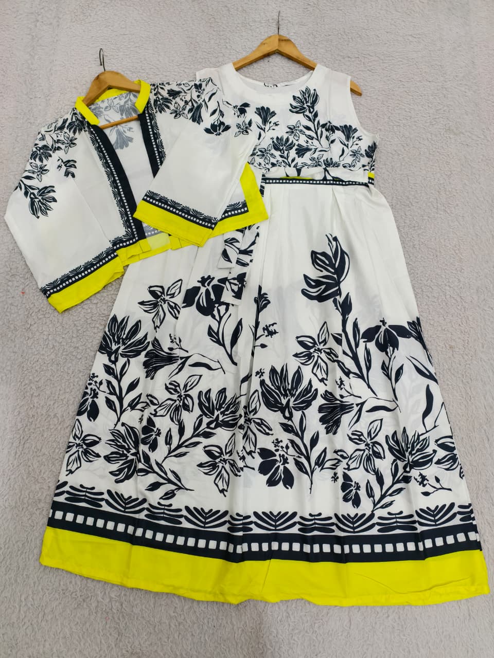 Floral Printed Dress with Jacket