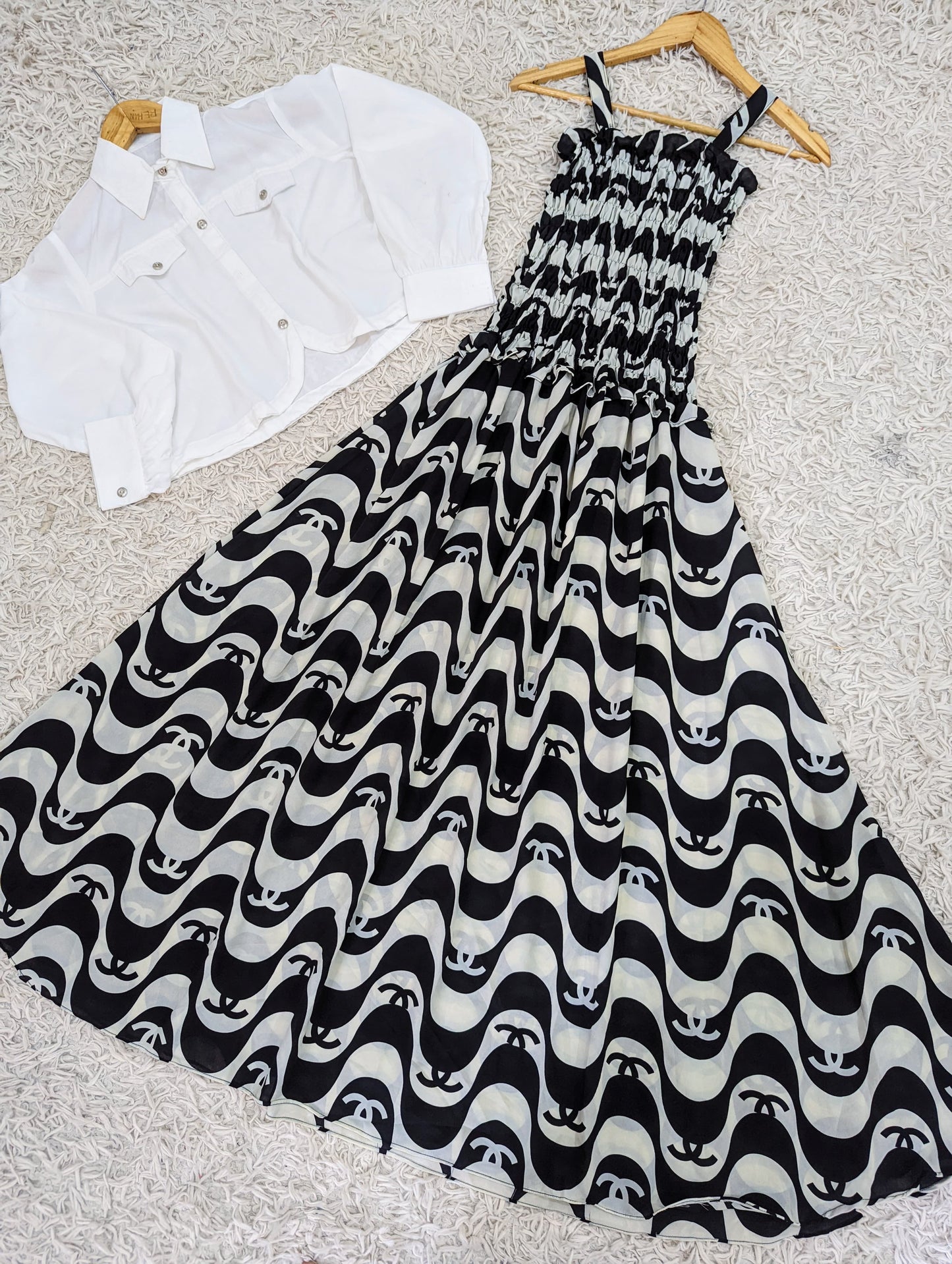 Printed Maxi with Jacket