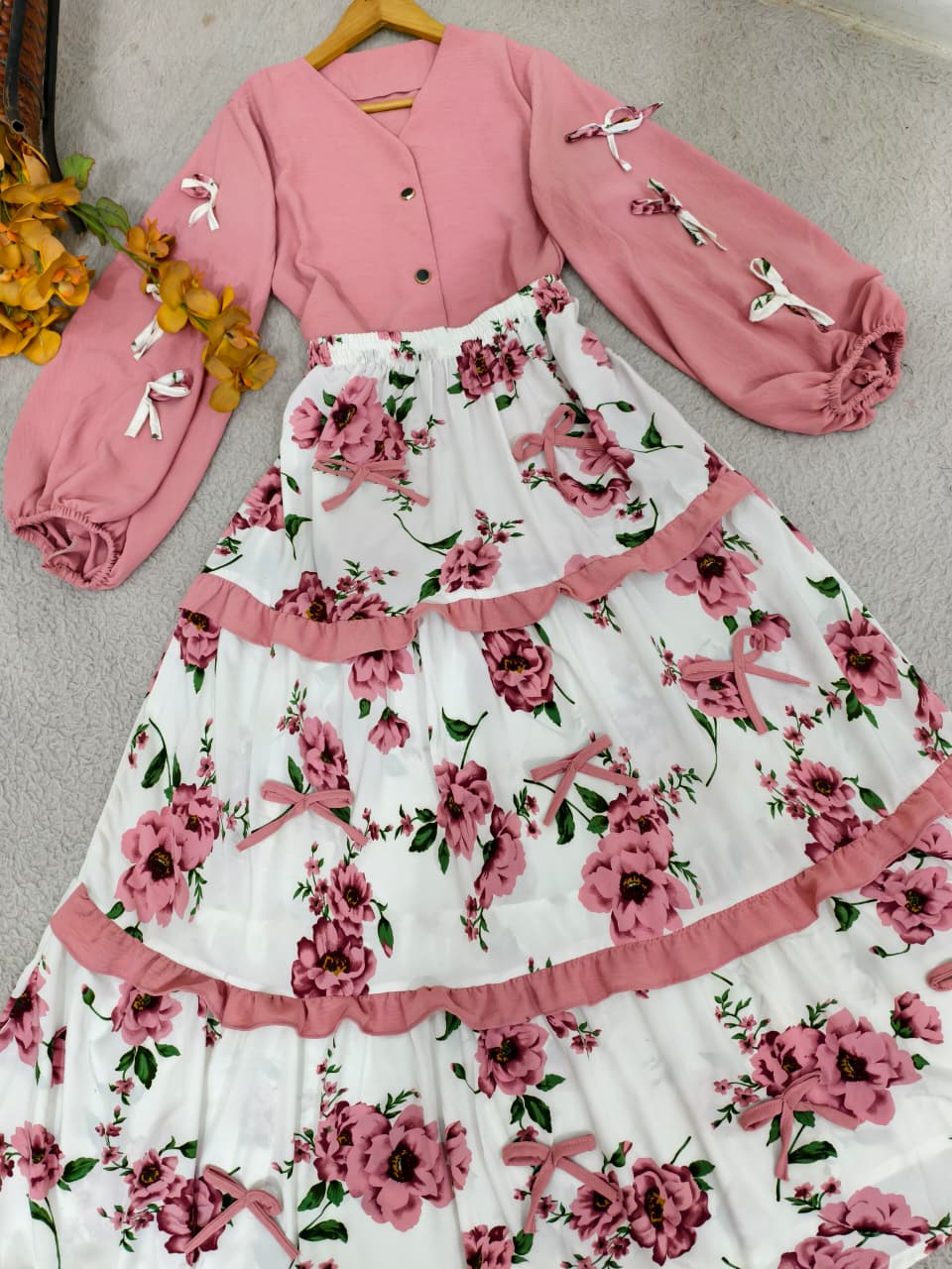 Elegant Skirt Top Co-Ord Set