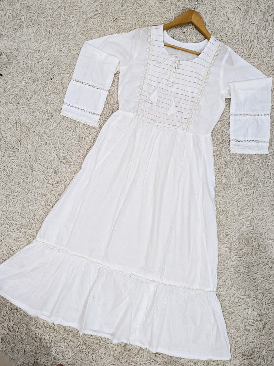 Doriya Neck Long Dress