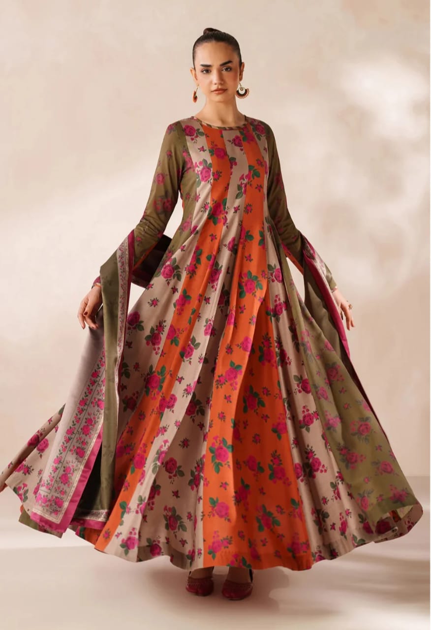 Floral Anarkali (3 piece)