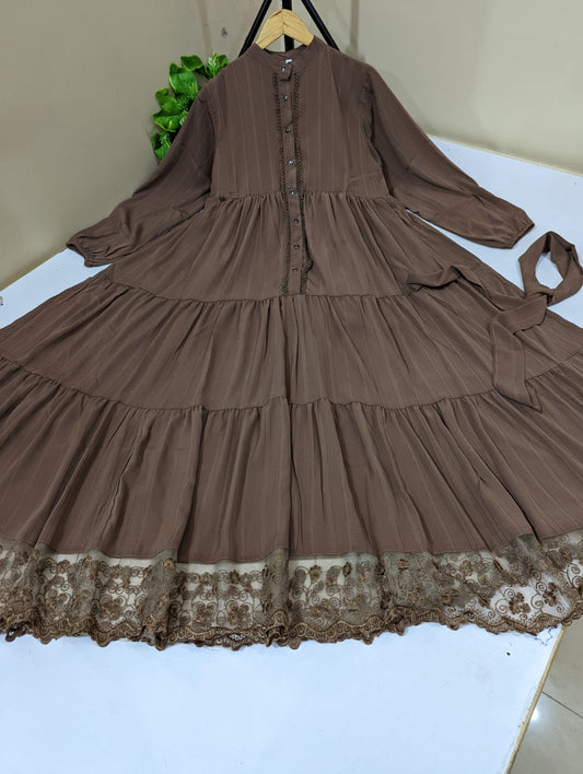 Frill Long Maxi