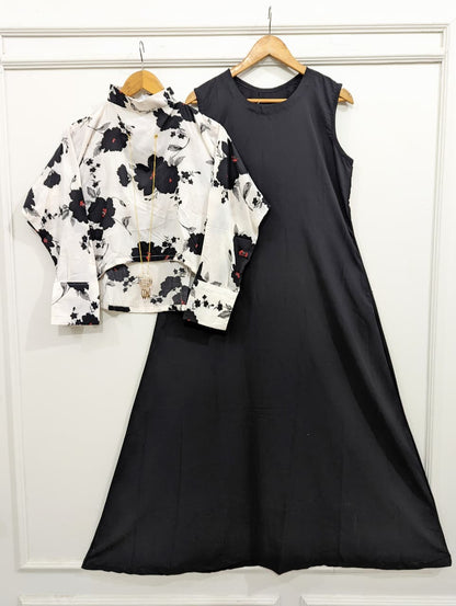 Blooming Coat Maxi with Pendent