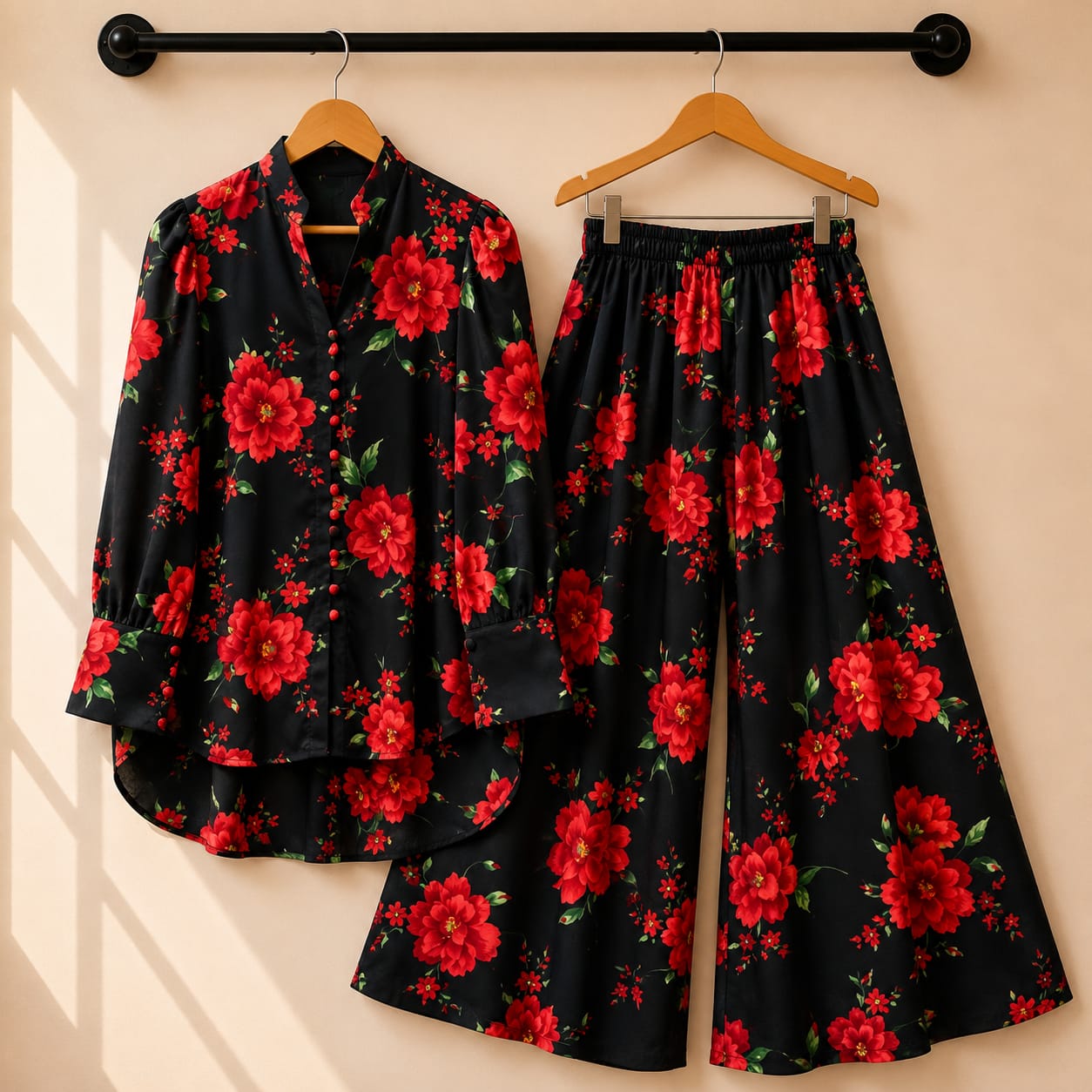 Floral Flapper Button