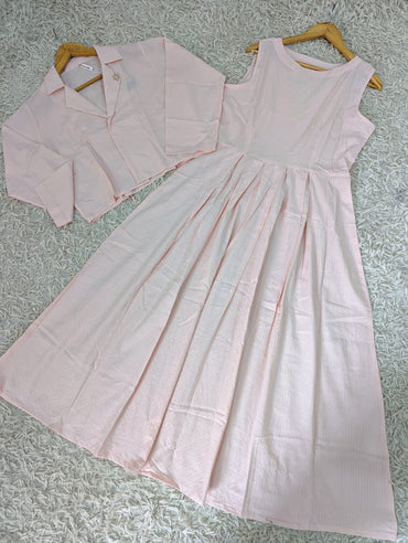 New Luxury Cotton Jacket Maxi