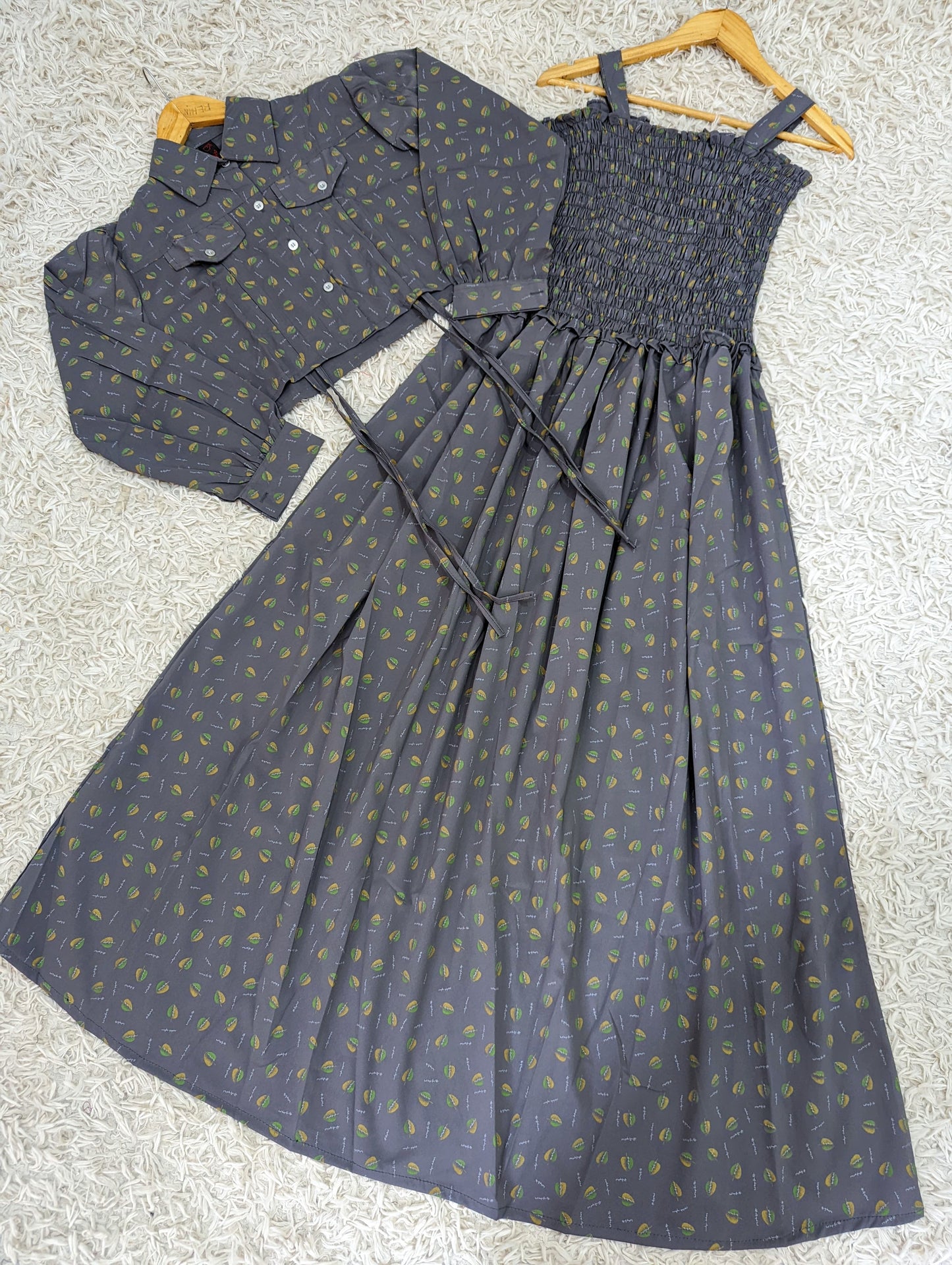 Smoking Jacket Cotton Maxi
