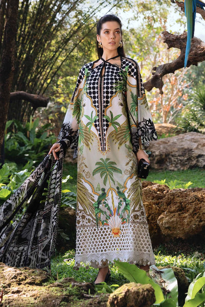 2 Piece Unstitched Embroidered Crape Suit