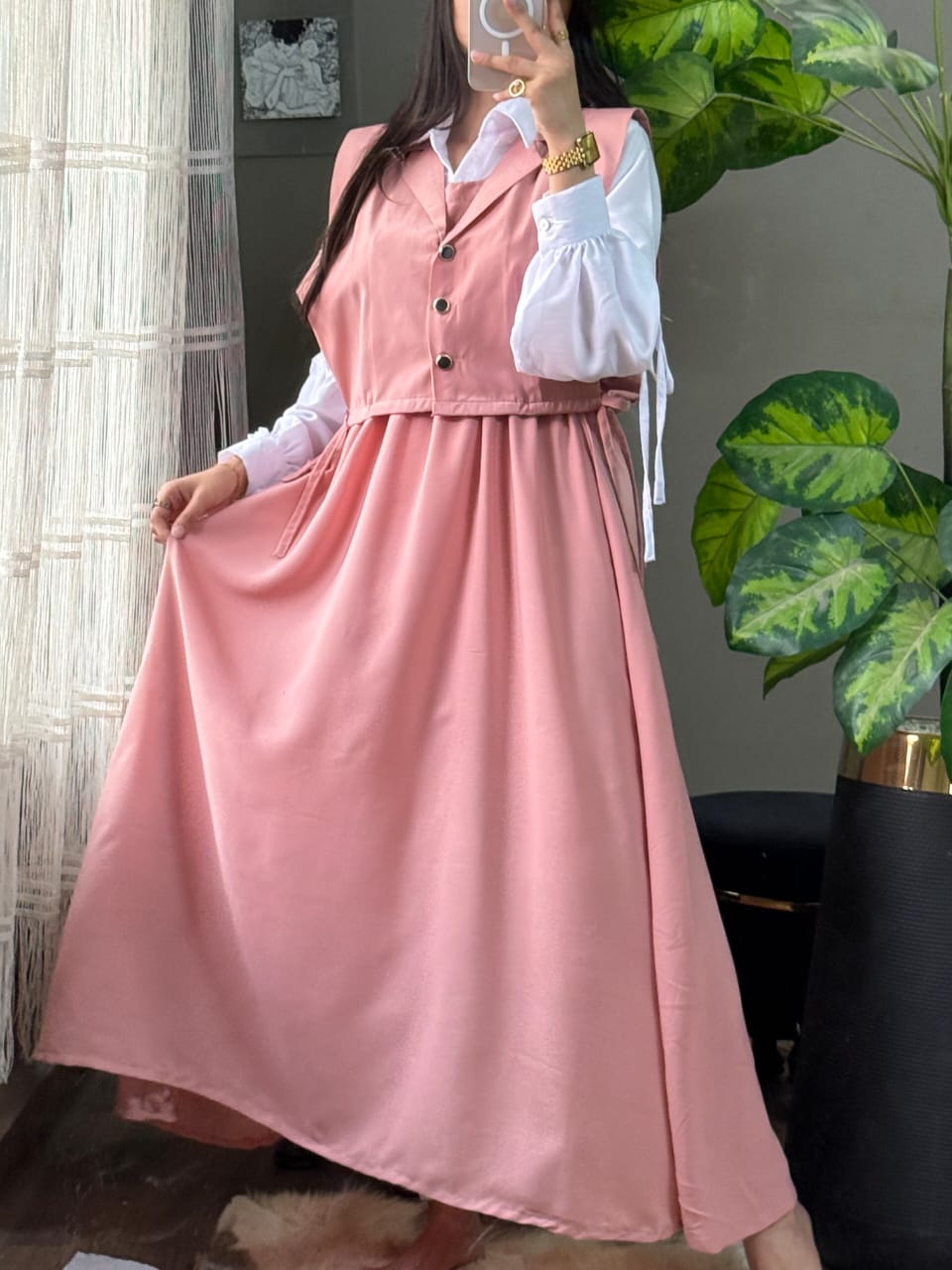 Waistcoat Maxi Dress