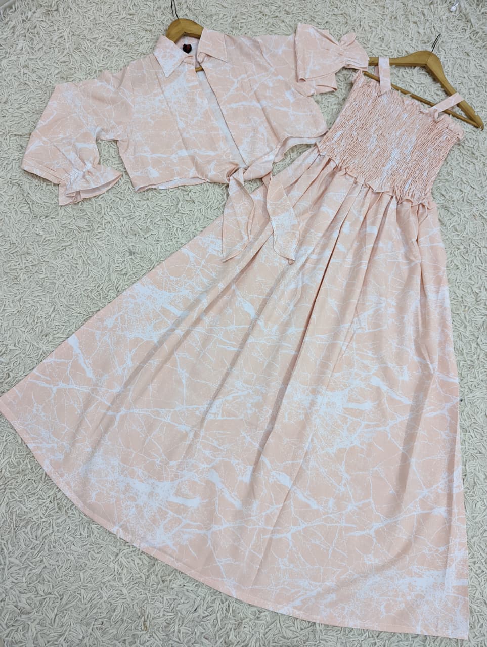 Forever Loved Smocked Coat Maxi