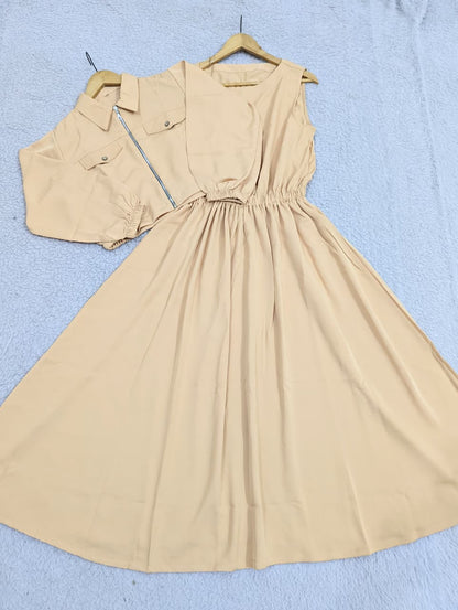 Zipper Cinched Maxi