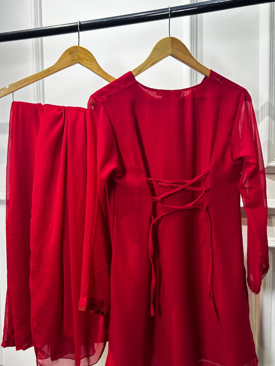 Maroon Sharara Suit