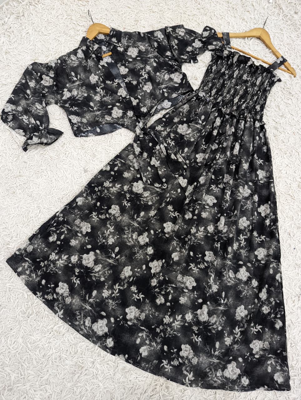 Forever Loved Smocked Coat Maxi