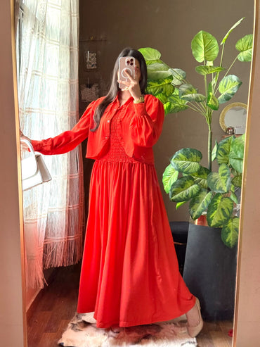 Solid Smoking Coat Maxi