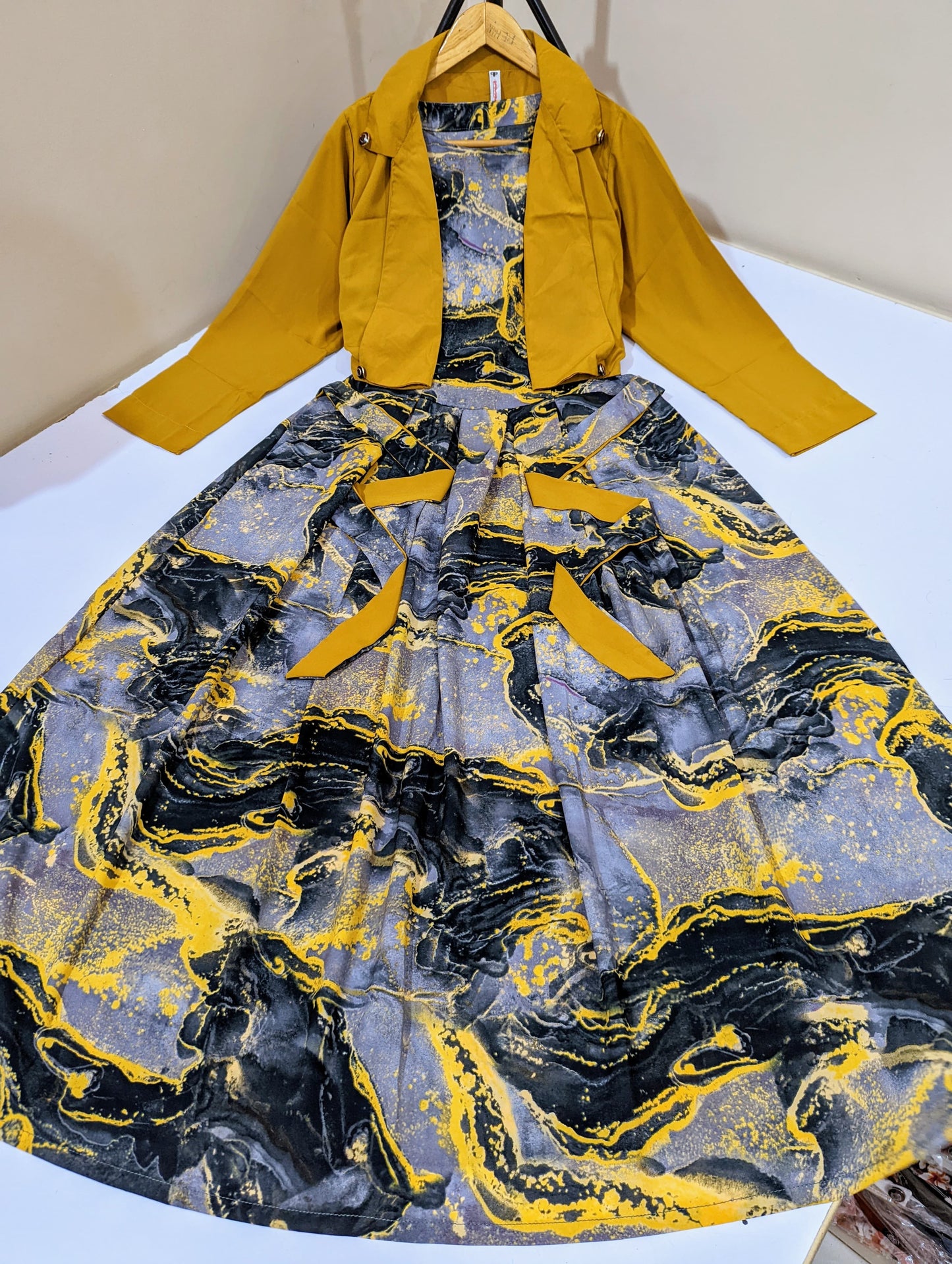 Digital Printed Coat Maxi