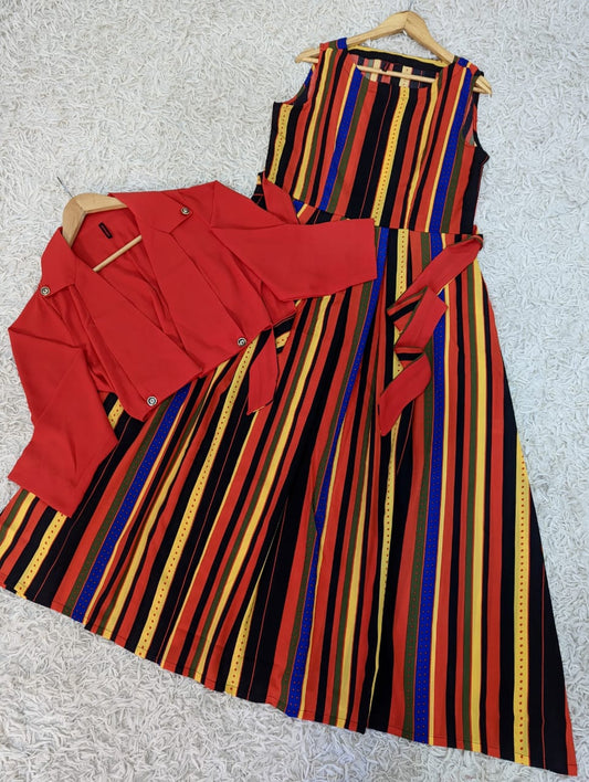 Multi Long Maxi with Coat