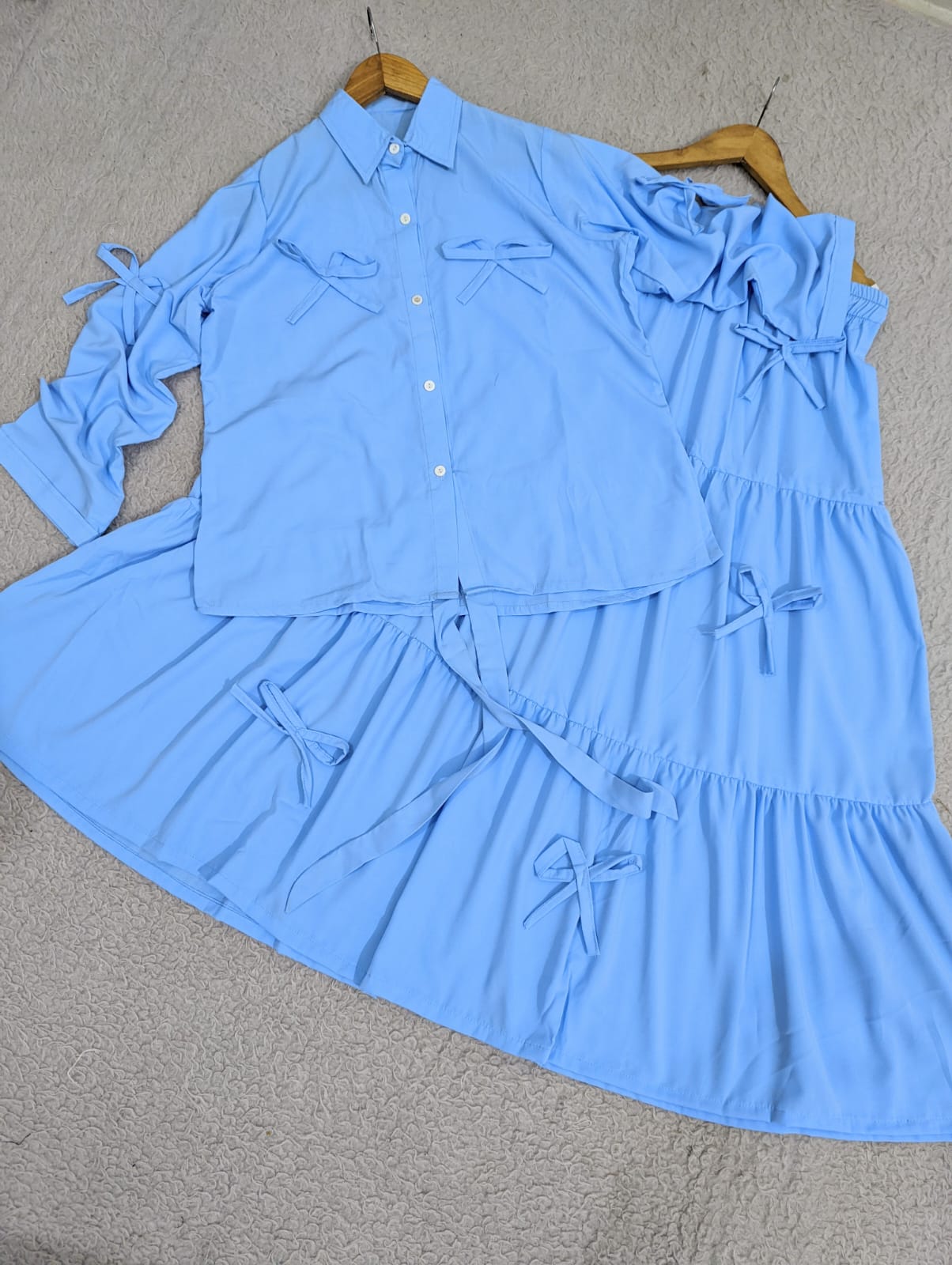 Cinched Bow Skirt & Top