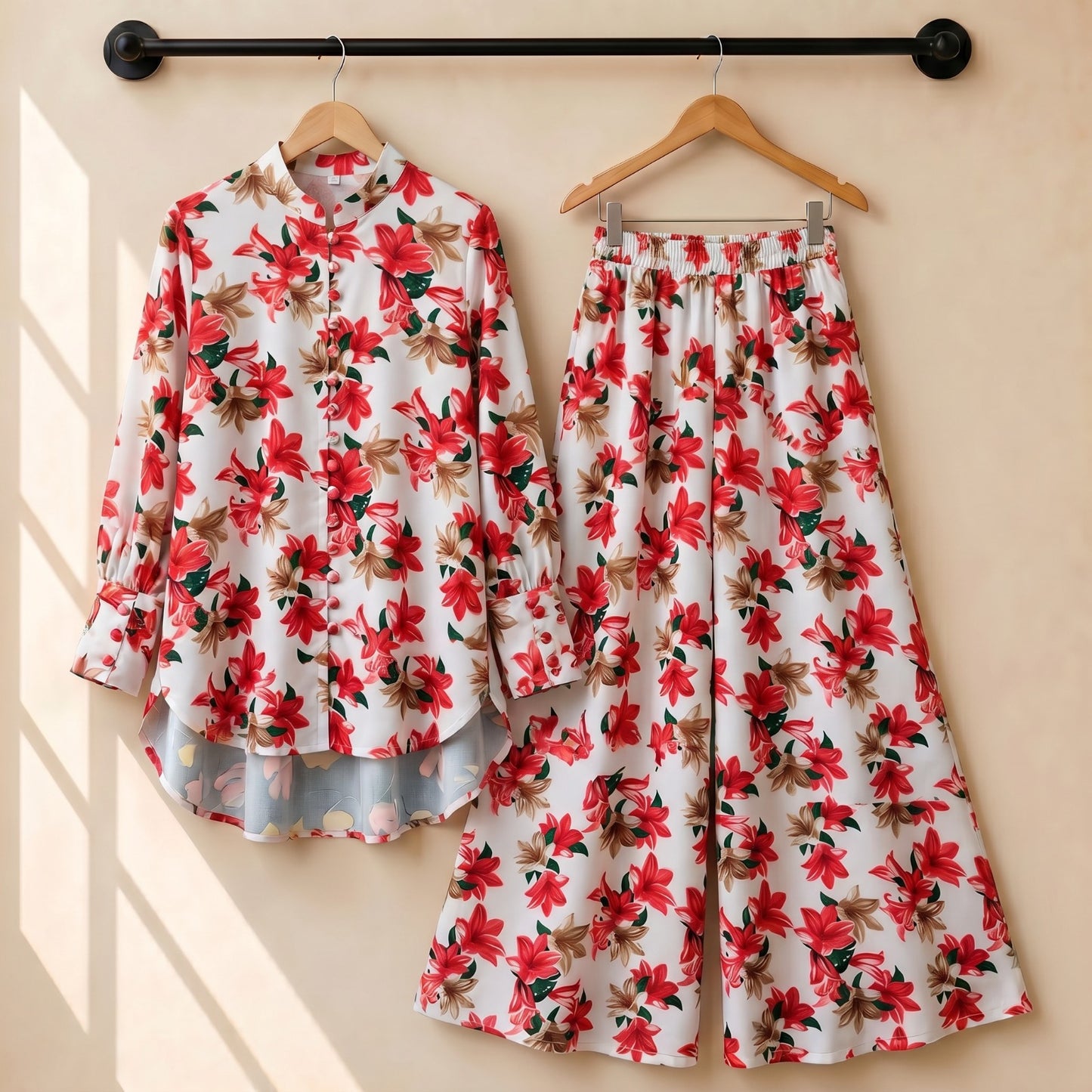 Floral Flapper Button