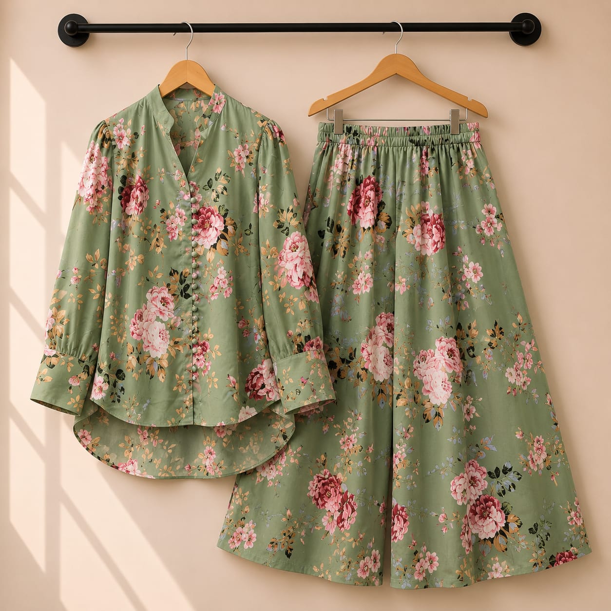 Floral Flapper Button