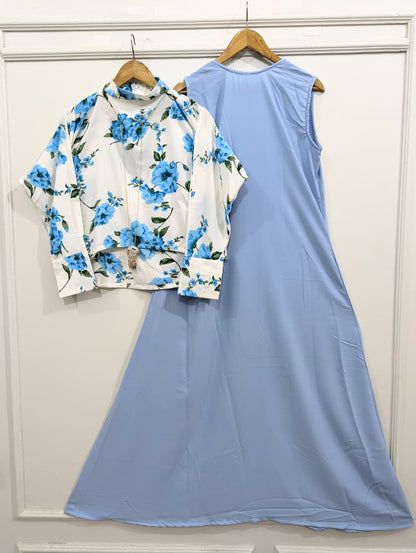 Blooming Coat Maxi with Pendent
