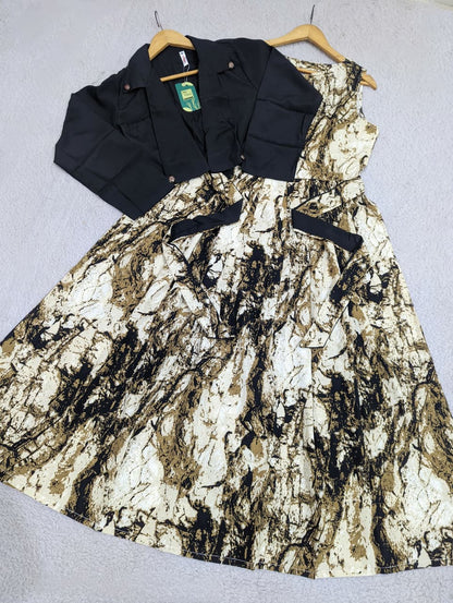 Solid Coat & Frock