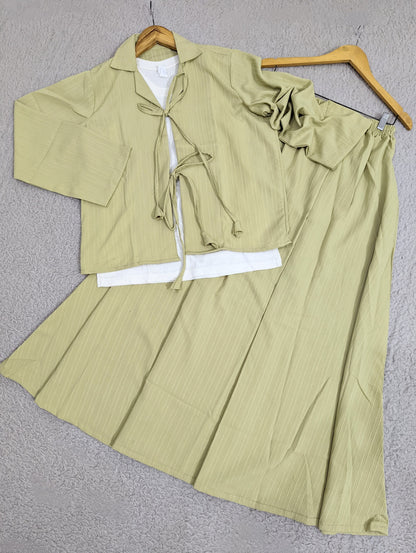 Noir Meadow Skirt Set