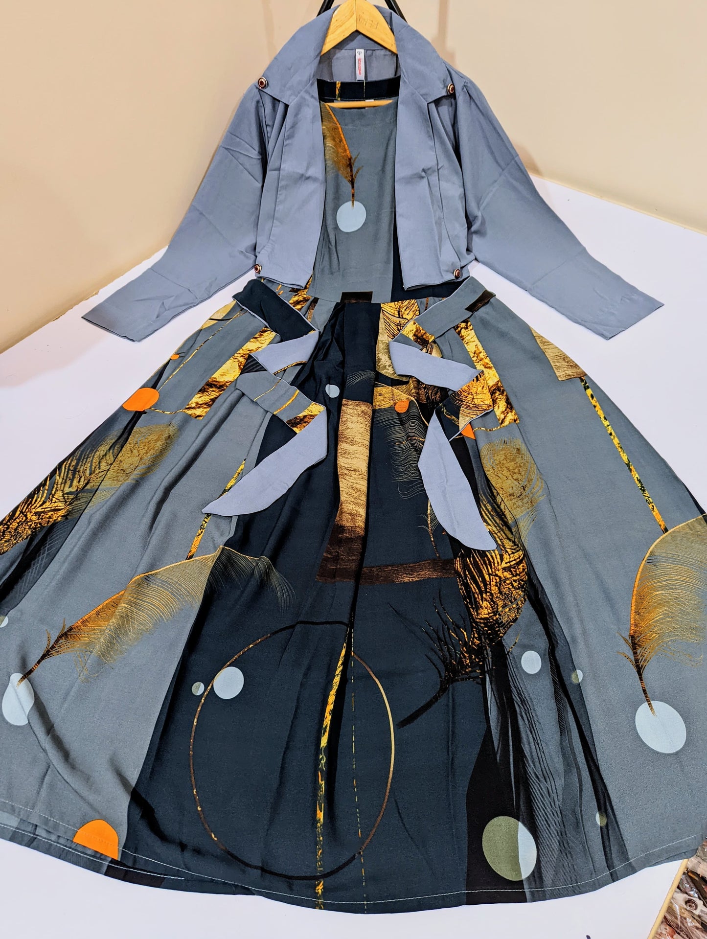 Digital Printed Coat Maxi