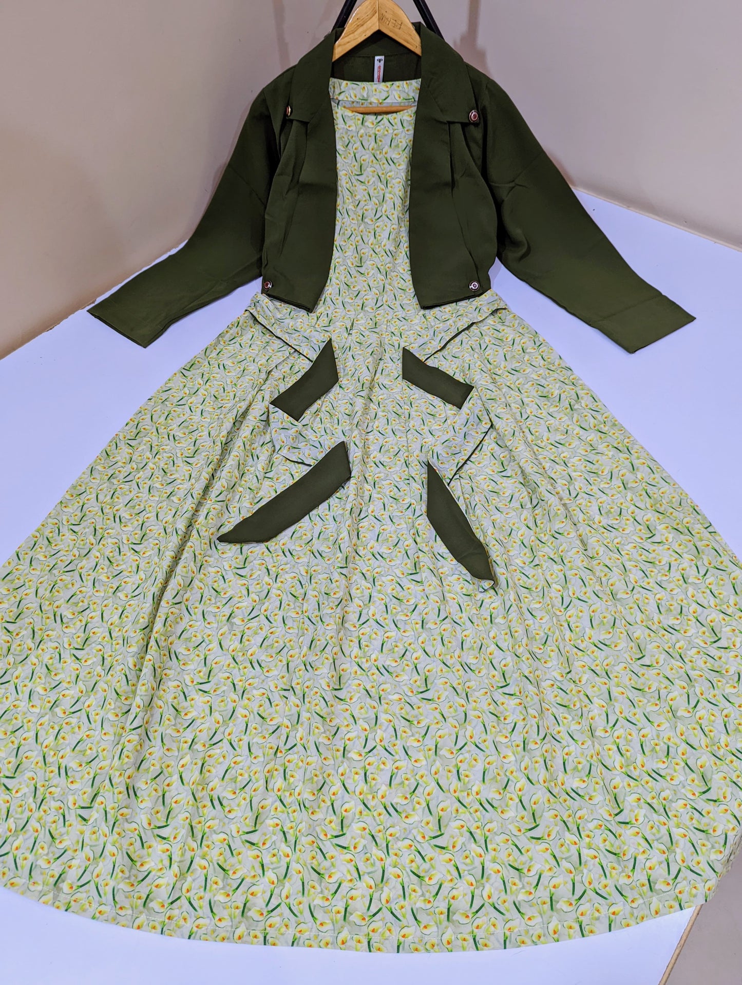 Digital Printed Coat Maxi