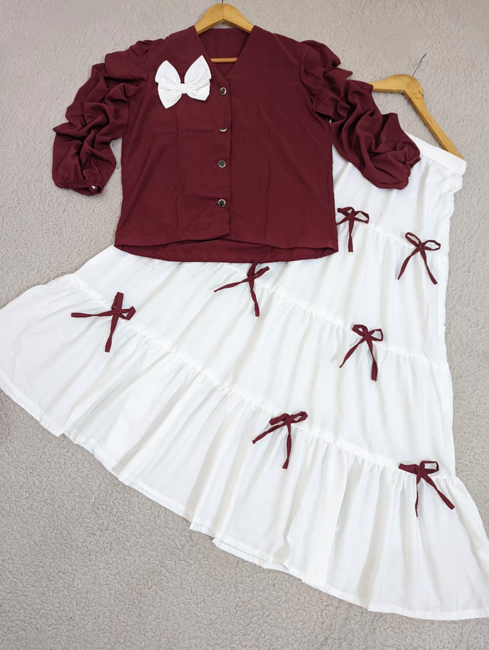 Elegant Top & Bow Skirt