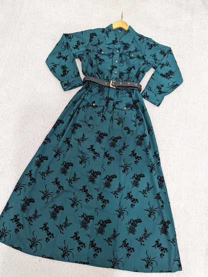 Western Printed Dress