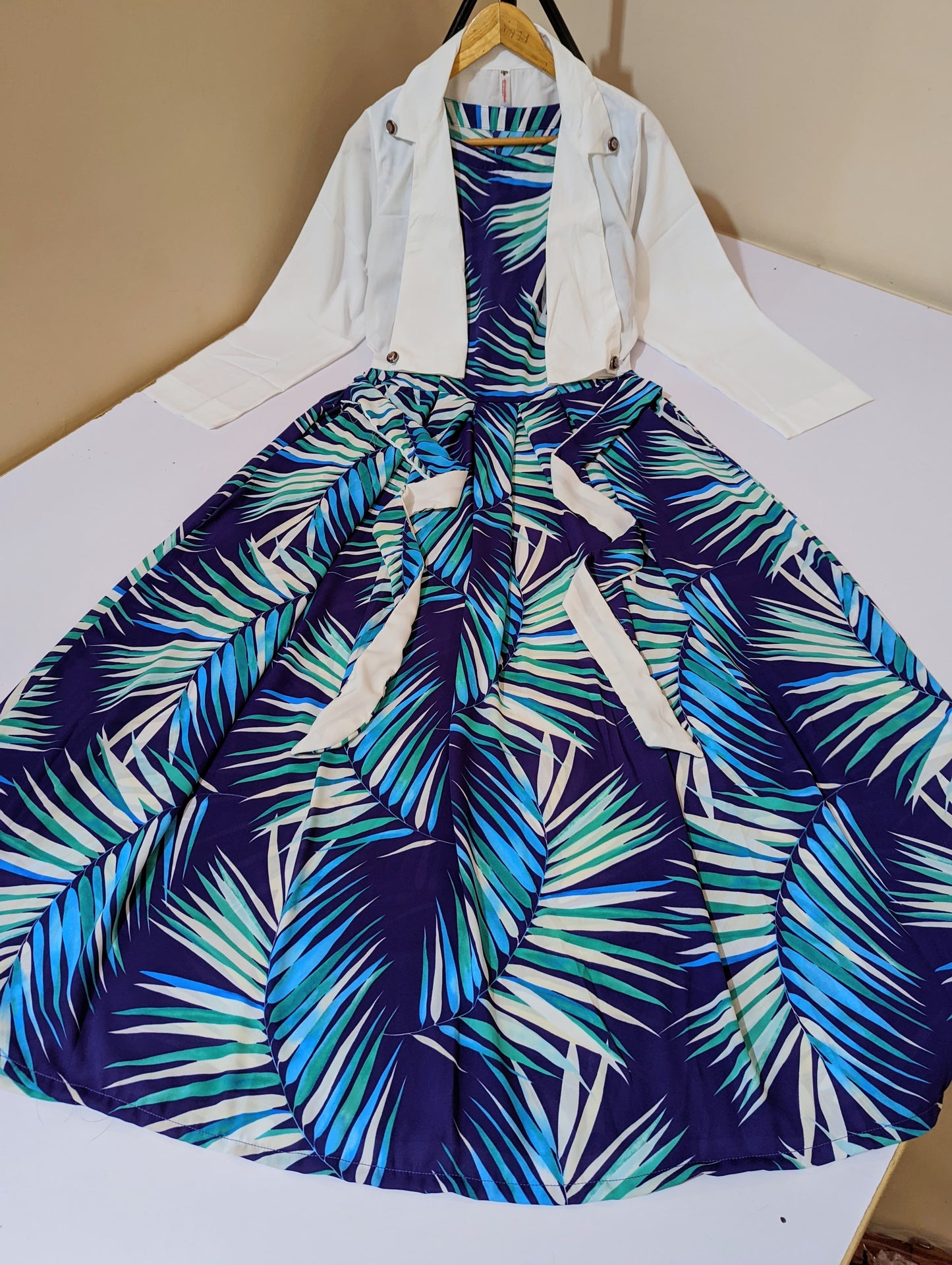 Digital Printed Coat Maxi