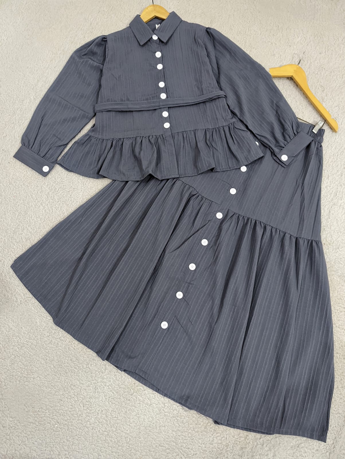 Peplum Top & Skirt
