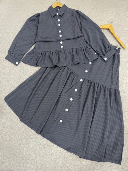 Peplum Top & Skirt