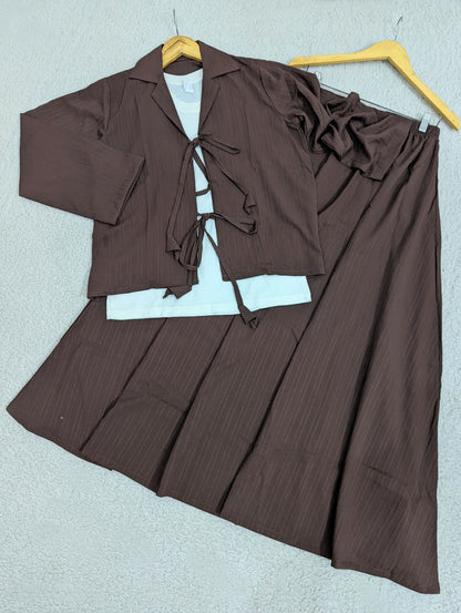 Noir Meadow Skirt Set