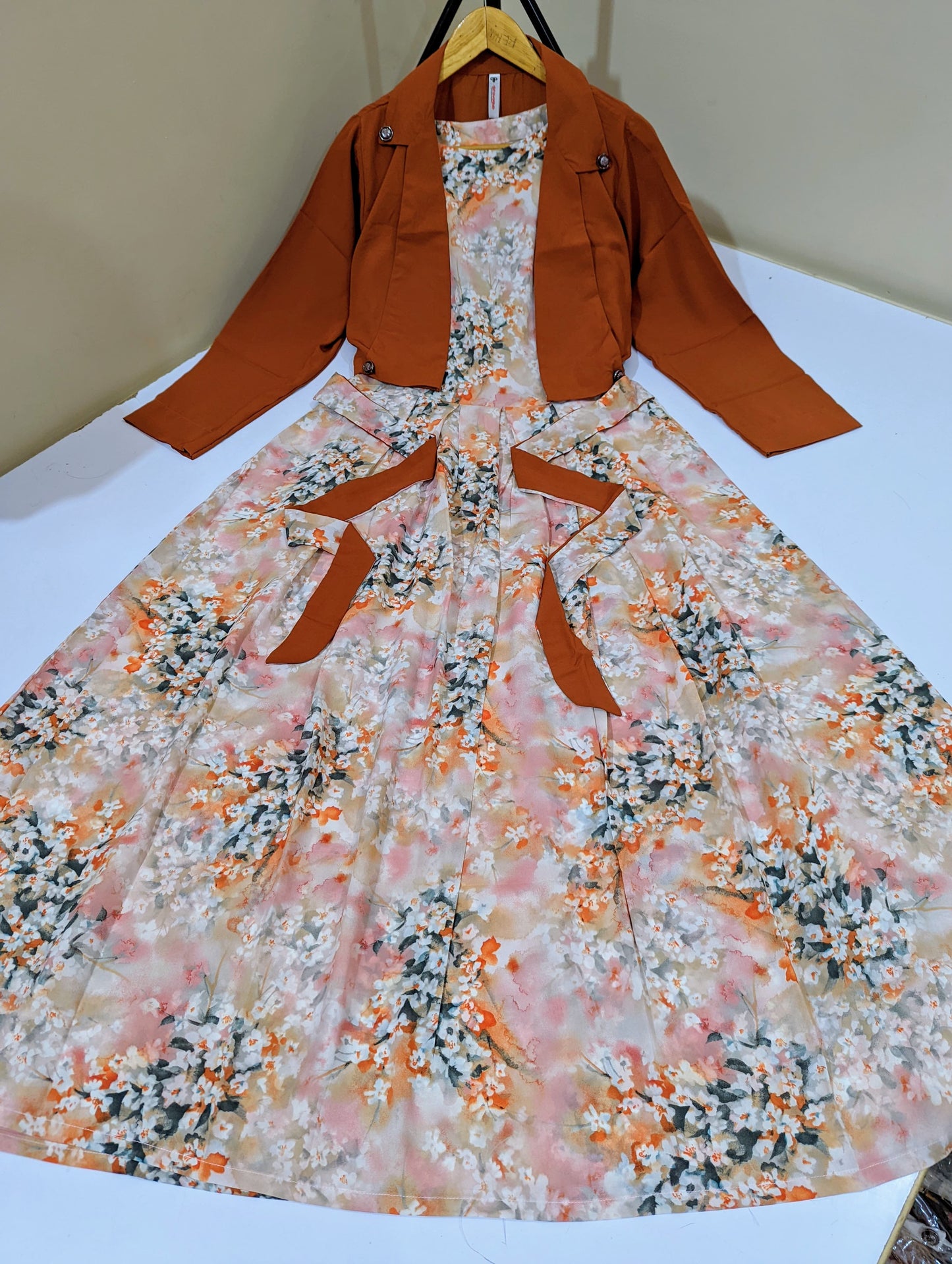 Digital Printed Coat Maxi