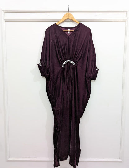 Velvet Embellished Kaftan