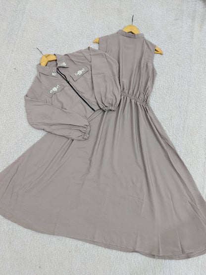 Embellished Jacket Maxi