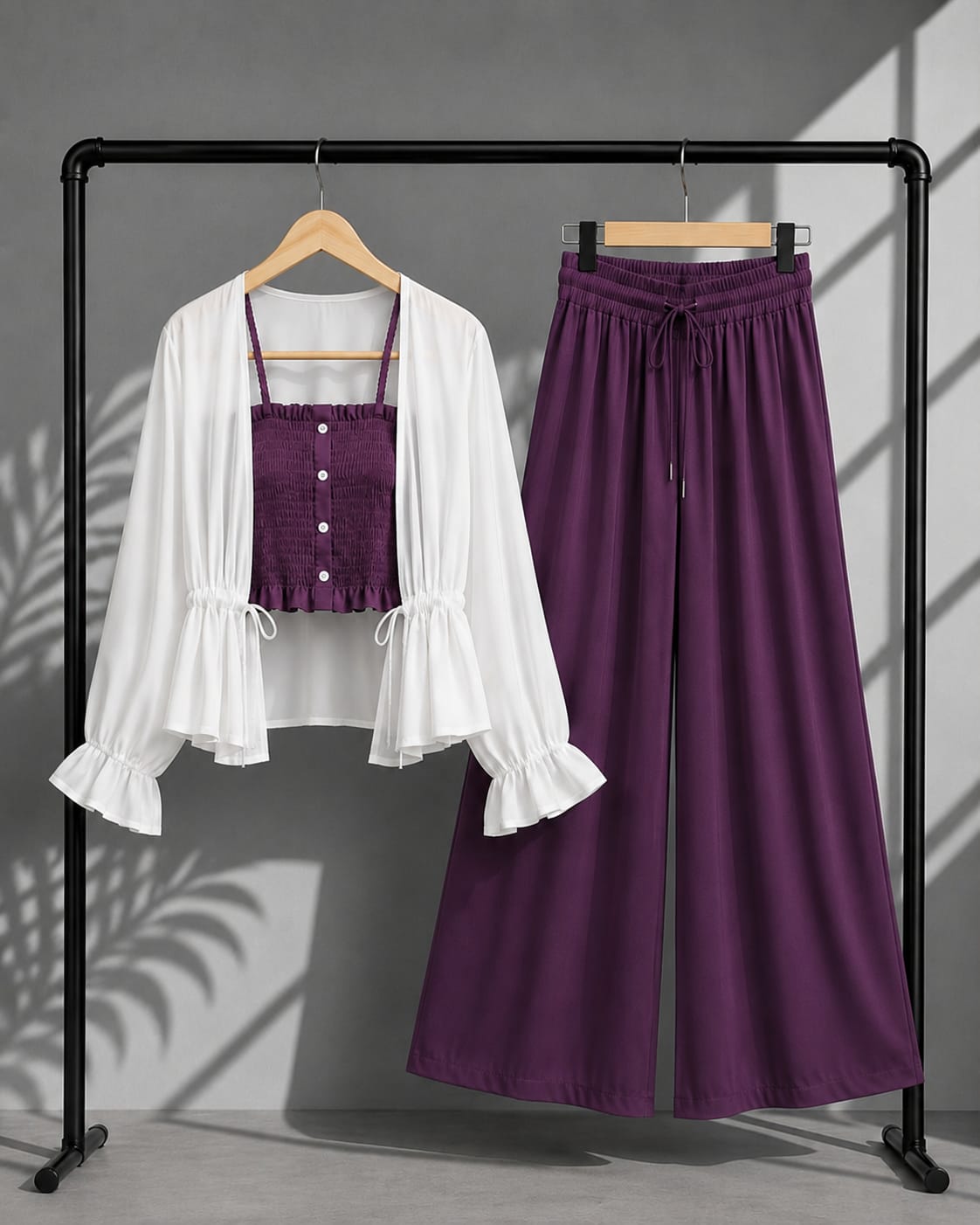 Smocked Top  Co-Ord Set