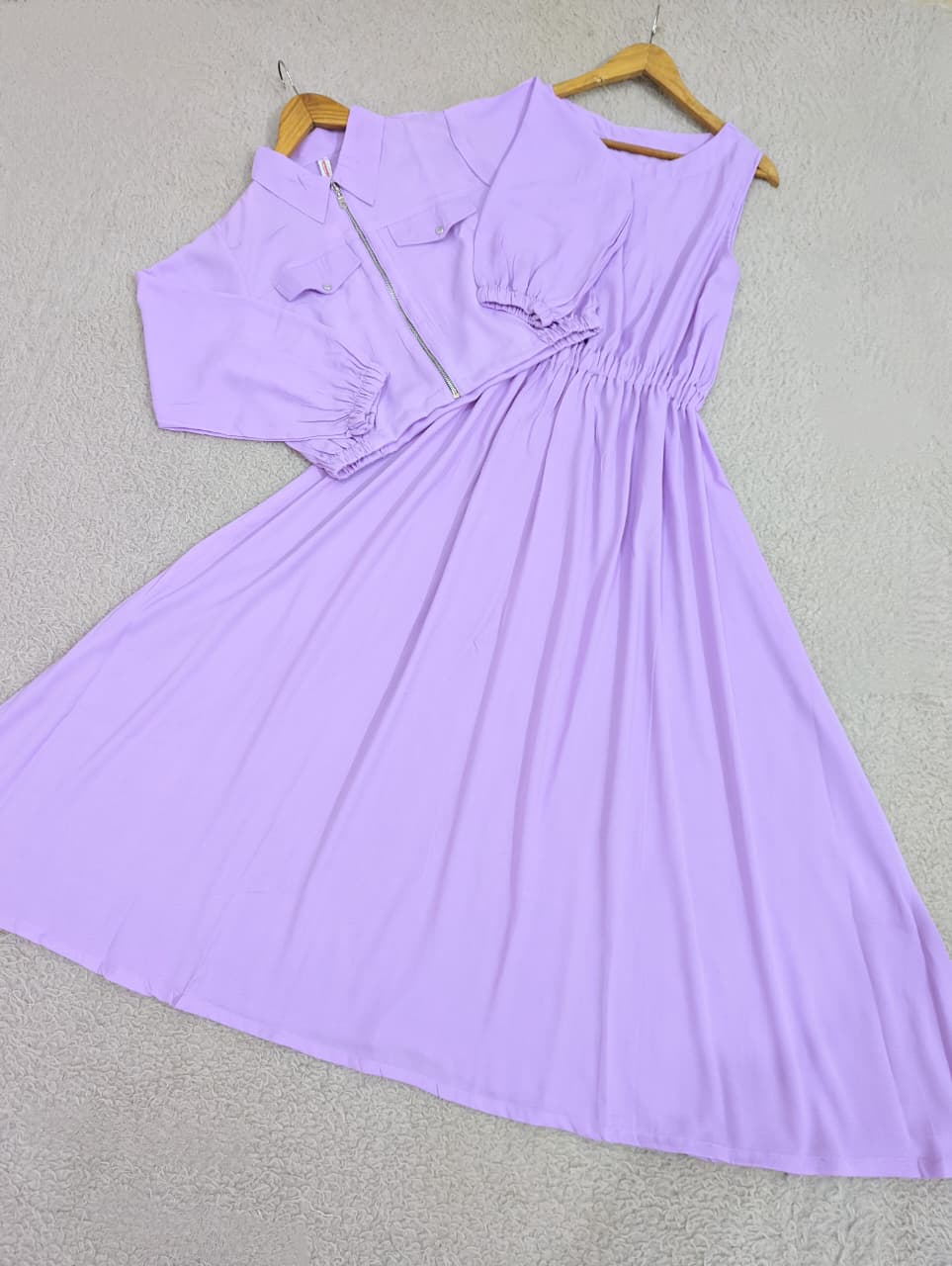 Zipper Cinched Maxi