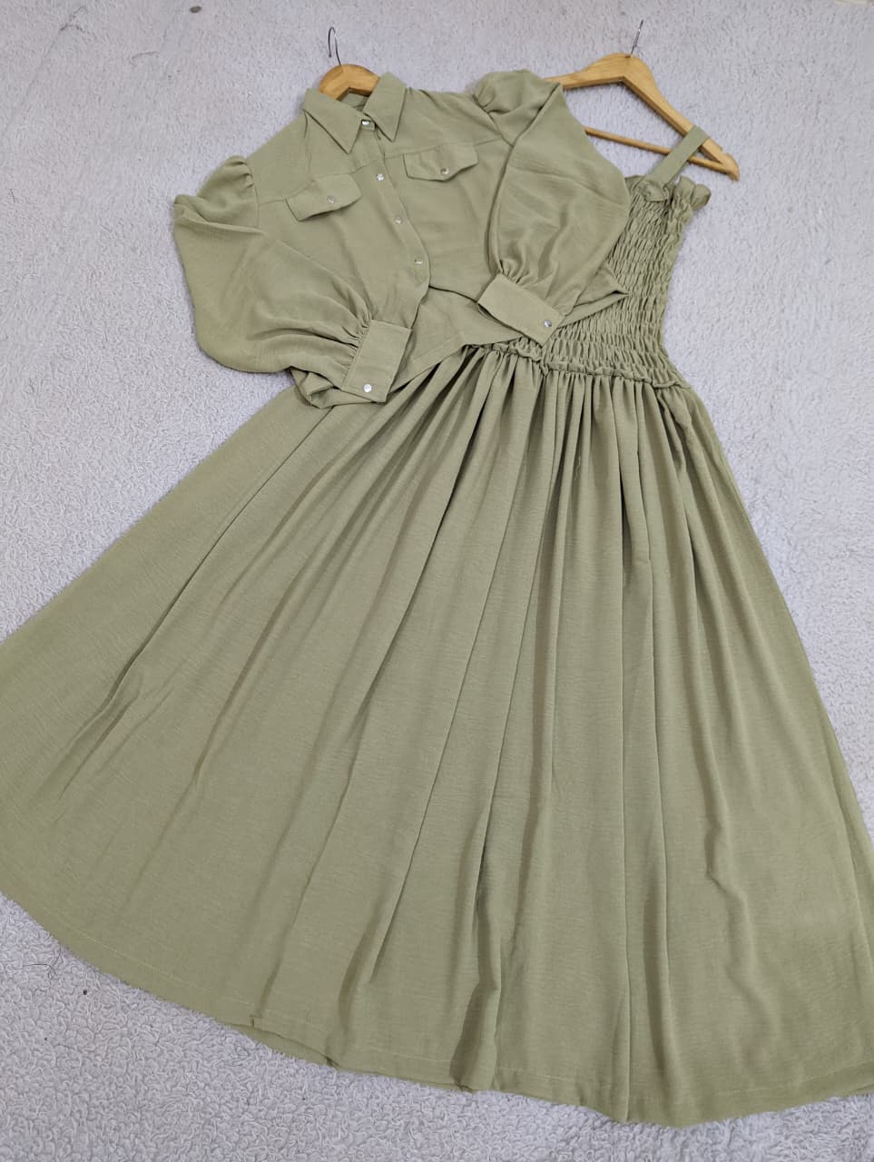 Solid Smoking Coat Maxi