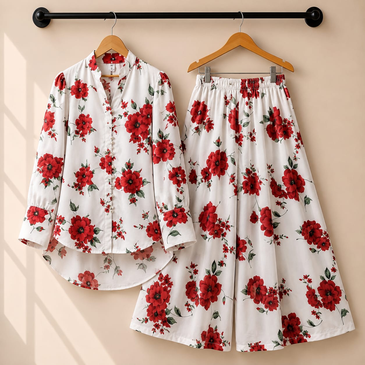 Floral Flapper Button