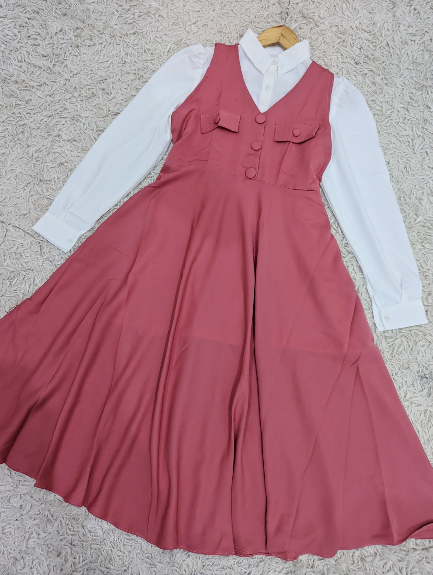 Romper frock with pockets