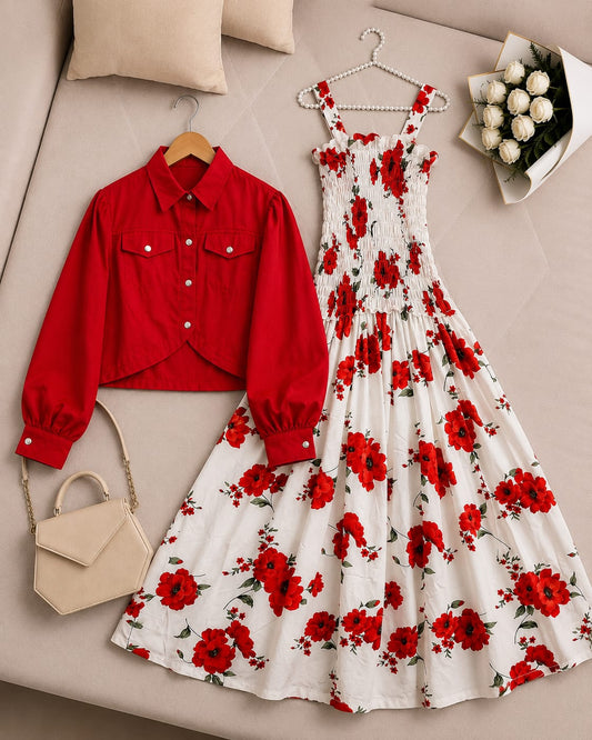 Floral Jacket Dress