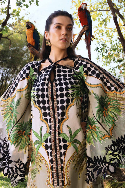 2 Piece Unstitched Embroidered Crape Suit